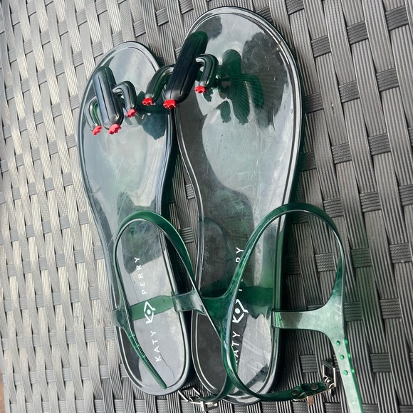 Katy Perry Women's The Geli Flat Sandal Cactus Green Size 11 - Picture 1 of 5
